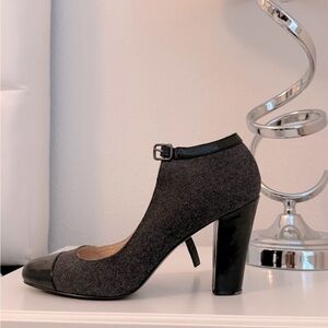 Nine West Women’s Felted Wool Texture Mary Jane Heels